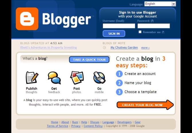 free blogs